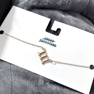 NWT Urban Outfitters Angel Number Necklace 111